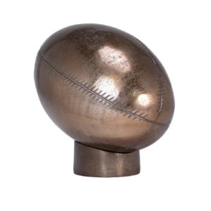 football bronze aluminum sculpture