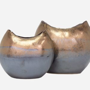 kona ceramic decorative vases – s/2