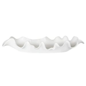 ruffled feathers white bowl