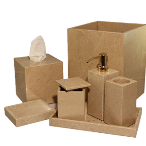 elegant beige marble bathroom collection